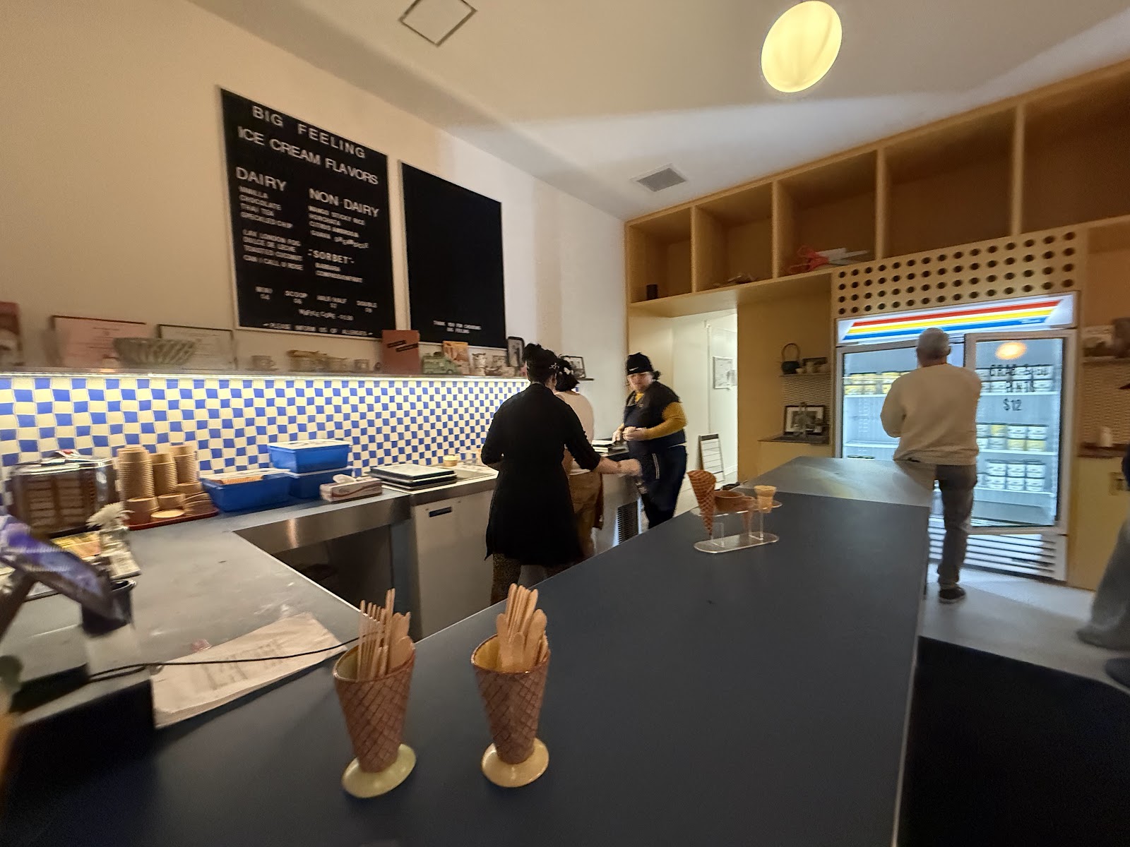 Big Feeling Ice Cream interior counter